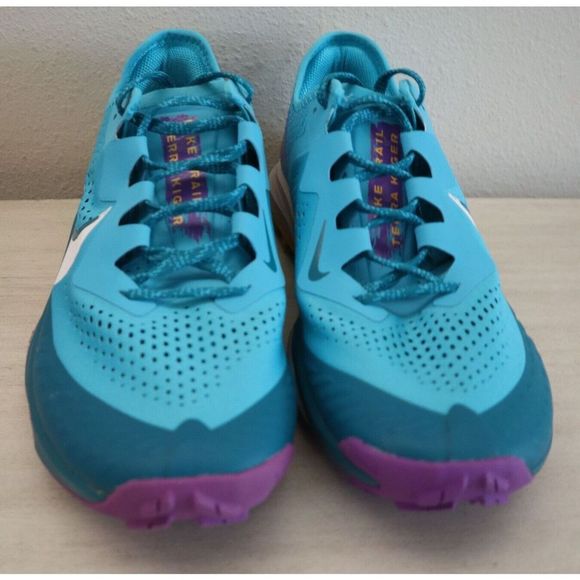 Nike CW6062-400 Men's Sz 10 Blue/White Air Zoom Terra Kiger 7 Running Shoes - Picture 6 of 10